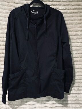 Butter Soft Black Hooded Zip Jacket